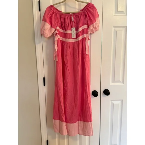 Petal and Pup Tailor Off the Shoulder Midi Dress Size 8 - Picture 8 of 8